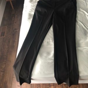 slight flare black pants